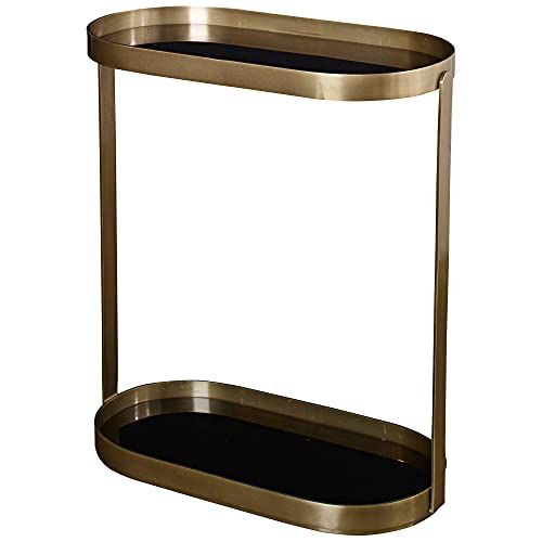 Uttermost Adia23　ワイドブラックガラスサイドテーブルの通販は 118,561円