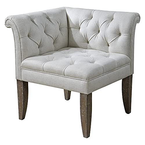 UttermostTahtesaホワイトタフテッドコーナーチェアの通販は 110,473円