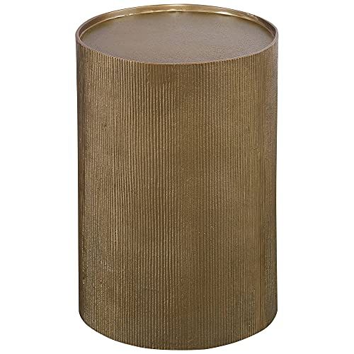 Uttermost Adrina12　ワイドアンティークゴールドラウンドアクセントテーブル