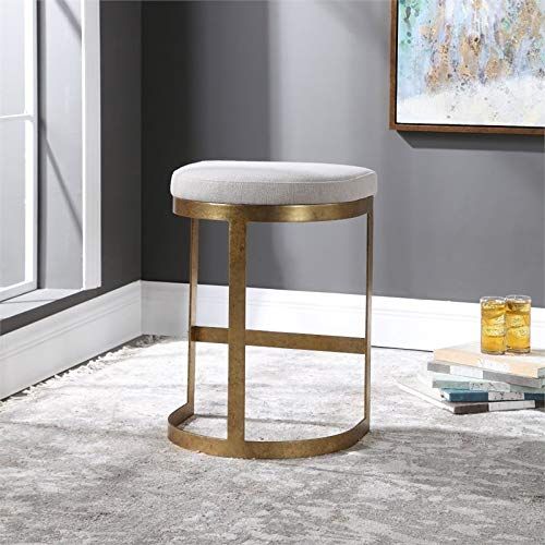 Uttermost 23523 Ivannaコンテンポラリーまだらの背中の開いたカウンタースツール_2