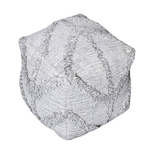 Uttermost オルフェングレーウールプーフオットマン