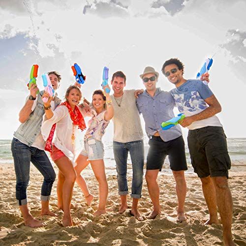 子供のためのJUOIFIP水鉄砲、6パックのスーパースクワートガン水鉄砲ブラスター長距離200CCの通販は