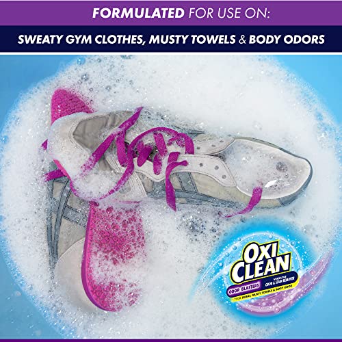 OxiClean Odor Blasters 臭気 & 染み除去剤パウダー、洗濯臭除去剤、5ポンド_4