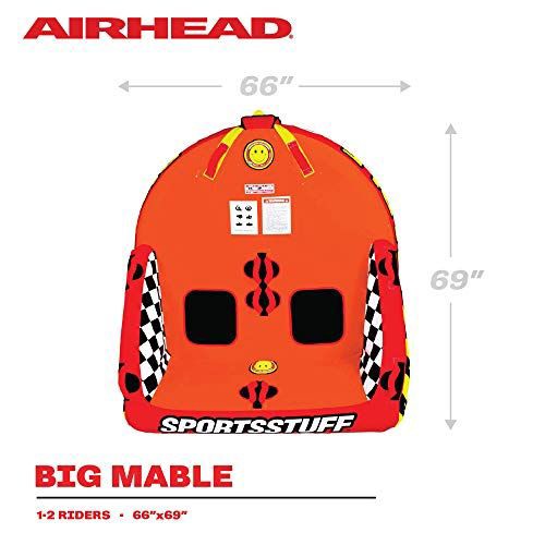 AIRHEAD Big Mable、ボート用1-2ライダー牽引可能チューブ - 水遊び