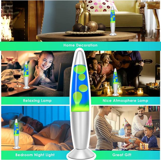 Lazzgan ラッズガン Lava Lamp ラヴァランプ 青x緑の通販はau PAY