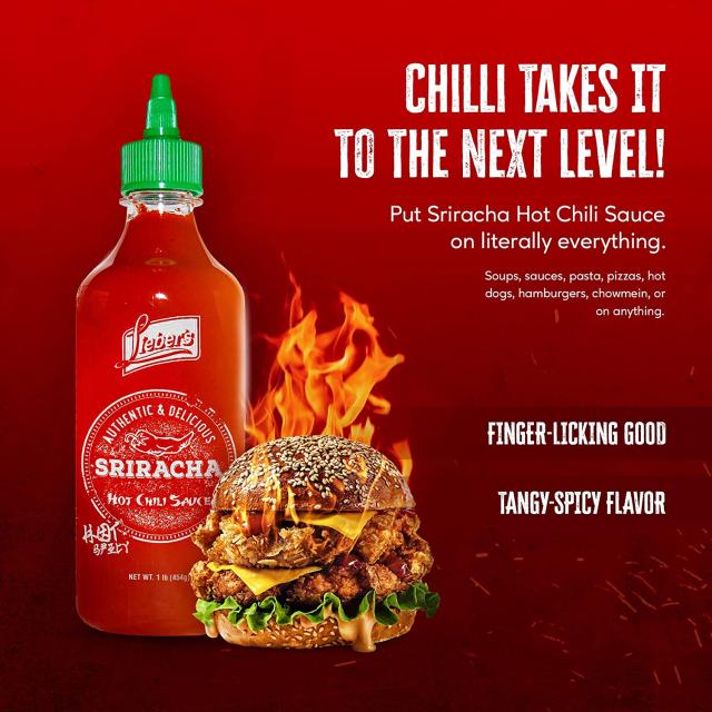 Lieber’s Sriracha Hot Chili Sauce スリラチャホットチリソース 1重量ポンド (454g) [お得な3本仕かける]