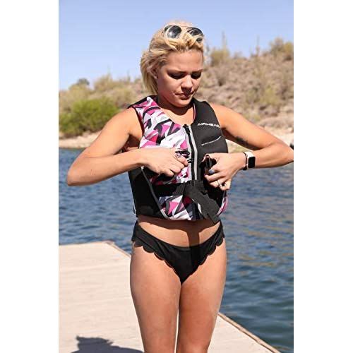 AIRHEAD Women’s CAMOCOOLKwikドライネオライトフレックスライフジャケット　Lサイズ