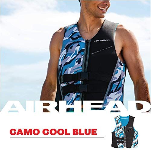 AIRHEAD Men’s CAMOCoolKwikドライネオライトフレックスライフジャケット