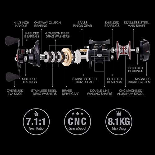 Piscifun Torrentベイトキャスティングフィッシングリールの通販はau