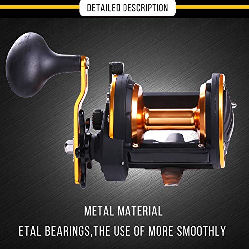 Sougayilang 従来のリールトローリングフィッシングリールソルト