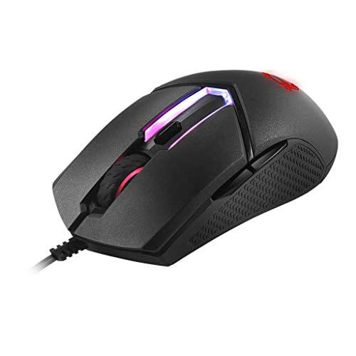 MSIクラッチGM30ゲーミングマウス、6200 DPI、20Mオムロンスイッチ RGBミスティックライト互換、PC / Mac