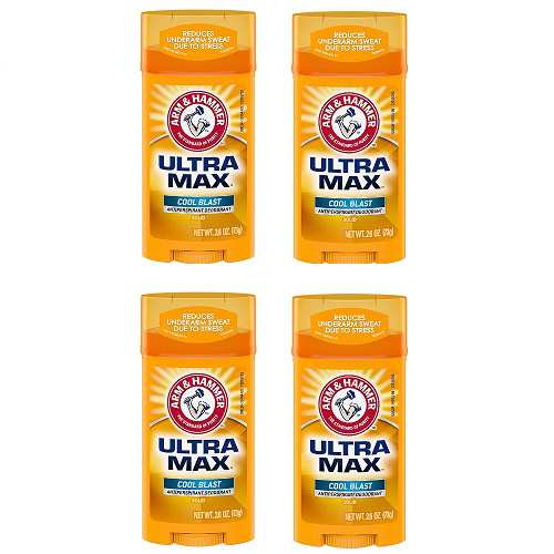 【4個】アーム＆ハンマー デオドラント[クールブラスト] Arm & Hammer ULTRAMAX ソリッド 73g