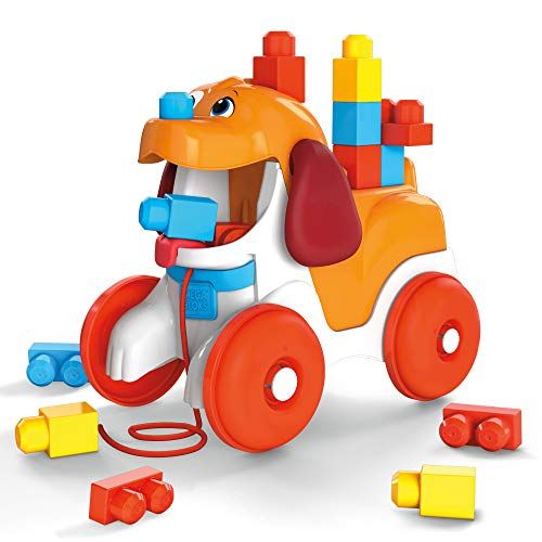 メガブロック プルアロング 子犬 就学前組み立てセット (GNW63)