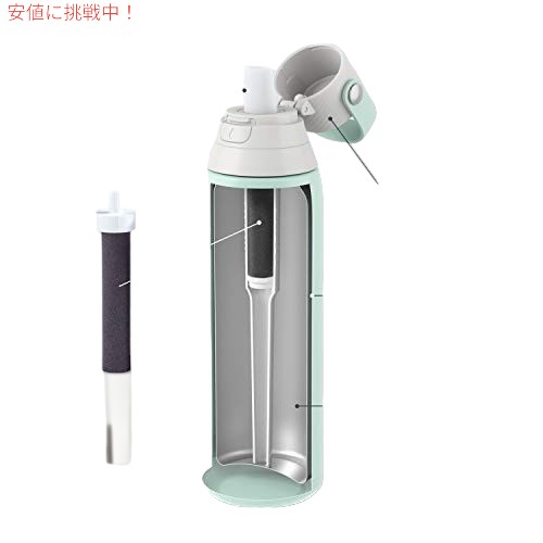 BRITA ブリタ ステンレス鋼水フィルターボトル 20oz グレーシャー_1