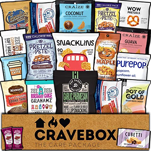 CRAVEBOX グルメ スペシャルティ スナック ボックス ケア パッケージ (20ct) リート 最終試験 オフィス 男性 女性