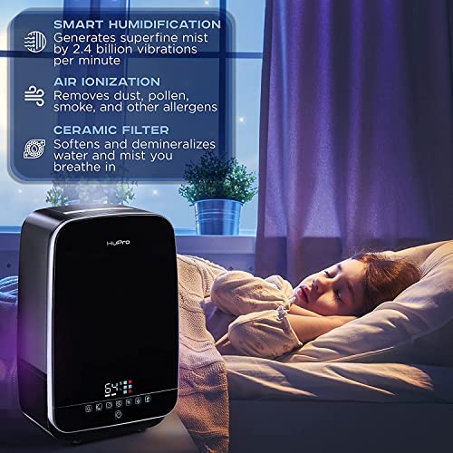 ヒュープロ 加湿器  5.5L 大容量 静音 フィルター付き