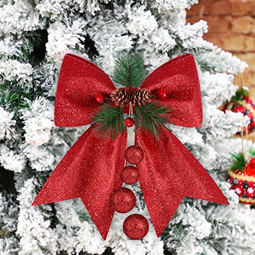 Aneco 6個パック クリスマス リボン10 x 12インチ_3