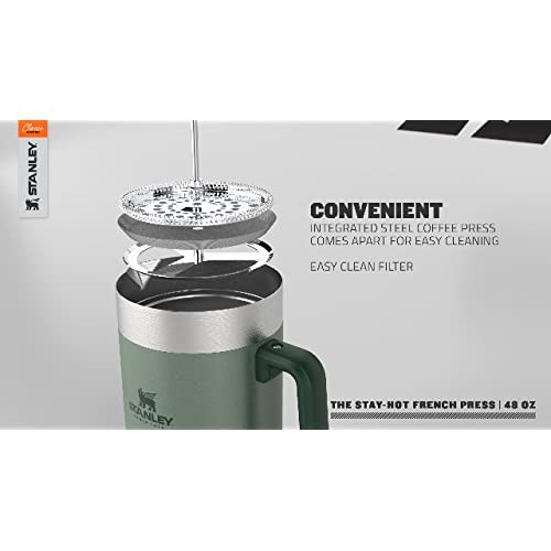 Stanley 10-02888-007 ザ ステイホット フレンチ プレス ハンマートーン グリーン 48OZ / 1.4Lの通販はau PAY  マーケット - LAエクスプレス | au PAY マーケット－通販サイト