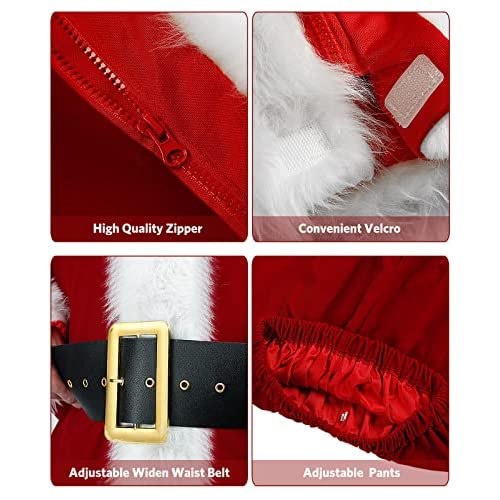 メンズ サンタクロース コスチューム 大人用 サイズL_4