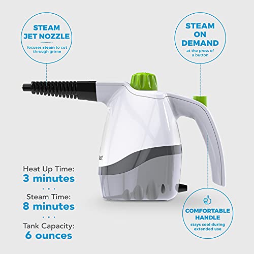 Steamfast SF-210 ハンドヘルド スチーム クリーナー 6 アクセサリー 