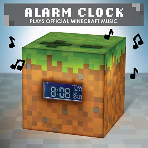 Paladone Minecraft 目覚まし時計 公式ゲーム音楽付き マルチカラー