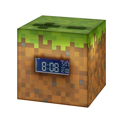 Paladone Minecraft 目覚まし時計 公式ゲーム音楽付き マルチカラー