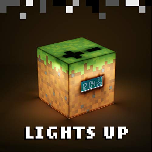 Paladone Minecraft 目覚まし時計 公式ゲーム音楽付き マルチカラー