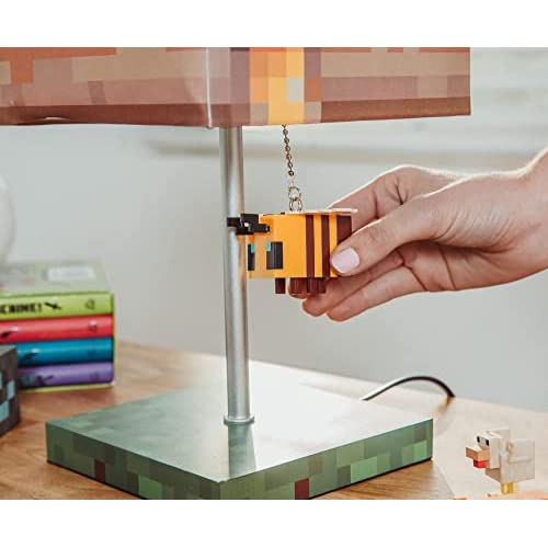 マインクラフト イエロー ビー ネスト ブロック デスク ランプ 3D ビー プラー付き_4