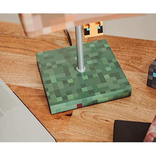 マインクラフト イエロー ビー ネスト ブロック デスク ランプ 3D ビー プラー付き_3