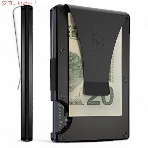 The Ridge ミニマリスト スリム ウォレット メンズ RFID ブロッキング  (ブラック)の通販は 17,664円