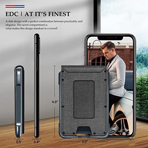 MURADIN メンズ ウォレット タクティカル 二つ折り財布 メンズ RFID