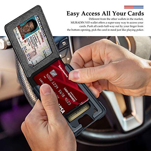 MURADIN メンズ ウォレット タクティカル 二つ折り財布 メンズ RFID