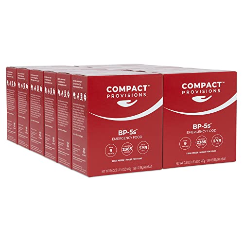 Compact Provisions  災害用キット レーション  2,385 カロリー 1 箱あたり 72g のタンパク質。 12パックの通販は