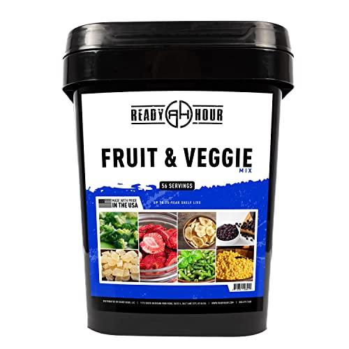 Ready Hour フルーツ & ベジ ミックス フリーズドライ食品, 30 年の賞味期限 56 食分