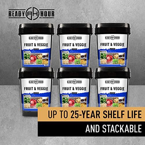 Ready Hour フルーツ & ベジ ミックス フリーズドライ食品, 30 年の賞味期限 56 食分