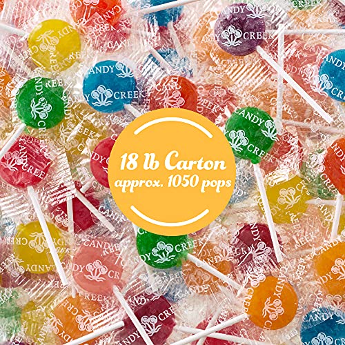 Candy Creek - クラシック 10 フレーバー ロリポップ バラエティ: 9 フルーツ フレーバー  ルートビア (18 ポンド) Candy Creek - クラシック 10 フレーバー ロリポップ バラエティ: 9