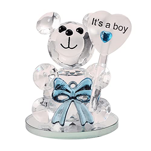 クリス＆ジェムズ クリスタルベビーシャワーデコレーション8個セット It’s a Boy & It’s a Girl (ブルー)_1