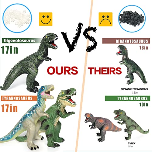 Gzsbaby 6ピース ジャンボ恐竜おもちゃ 13〜17インチ ギガノトサウルス