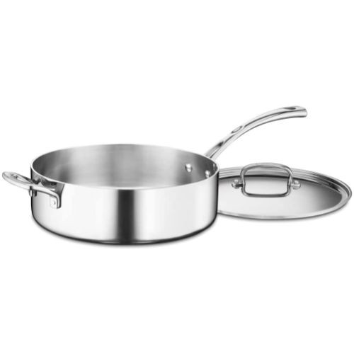 Cuisinart クイジナートFCT33-28Hフレンチクラシック三層ステンレスソテーパン、ヘルパーハンドルとカバー付き