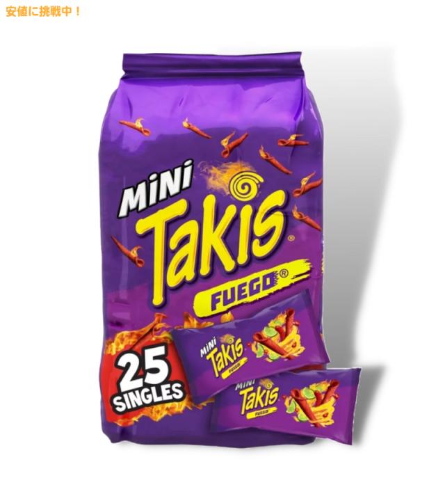 25袋入り] タキス トルティーヤチップス [フエゴ味] 875g Takis Fuego