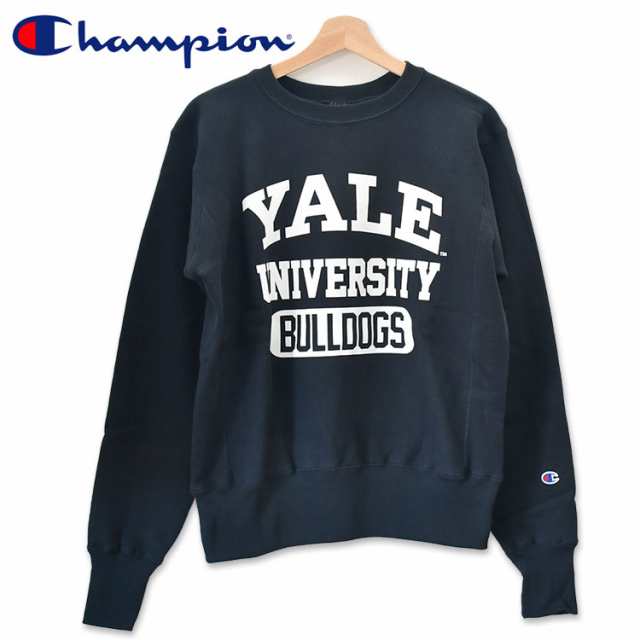 チャンピオン スウェット ネイビー XL トレーナー YALE プリント 