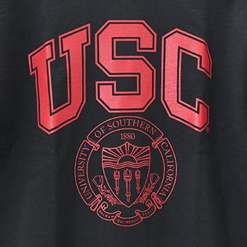 SALE チャンピオン アメリカ製 Tシャツ ブラック USC カレッジ 大学 南