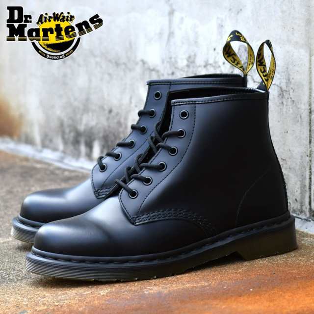 ドクターマーチン 6ホールブーツ ブラック Dr Martens 6eye Boot 101 Lace Low Boot Black Smooth の通販はau Pay マーケット Voks