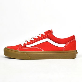 バンズ オールドスクール VANS スニーカー VANS USA STYLE 36 GUM RED