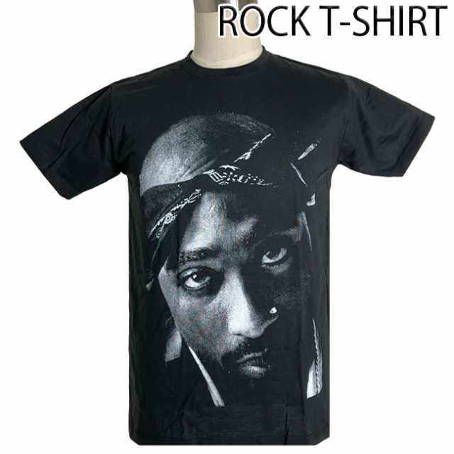 2Pac グラフィック Tシャツ 2パック 顔プリント ギャングスタ ラップ RAP HIPHOP ロックTシャツ バンドTシャツ メンズ レディース  ロックT バンドT バンT 衣装 ロゴT ダンス ミュージック ファッション ブラック 黒 M L XL コットン 綿 100% 春夏 夏物  おしゃれの通販はau