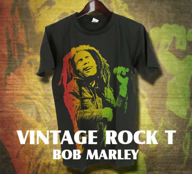 古着テイストロックTシャツ Bob Marley ボブ マーリー バンドTシャツ