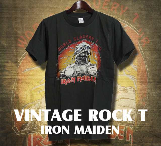 古着テイスト ロックtシャツ Iron Maiden アイアンメイデン バンドtシャツ メンズ レディース パンク レディースの通販はau Pay マーケット T Link Au Pay マーケット店