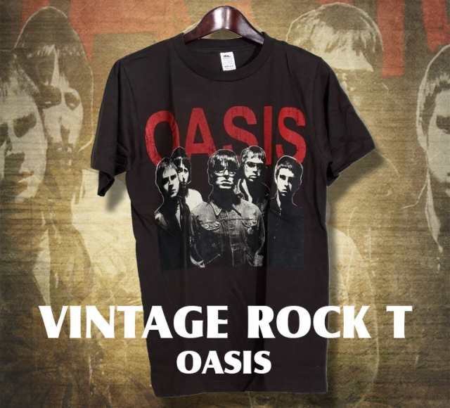 古着テイスト ロックTシャツ OASIS オアシス バンドTシャツ メンズ