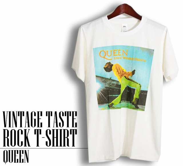 ヴィンテージ風 QUEEN Tシャツ クイーン ロックTシャツ バンドTシャツ ボヘミアンラプソディ メンズ レディース ロックT バンドT バンT