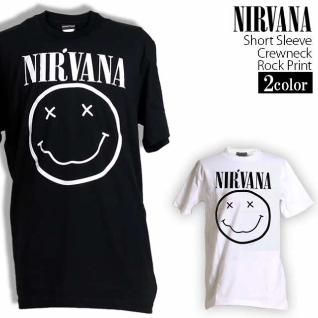 Nirvana Tシャツ ニルヴァーナ ロックTシャツ バンドTシャツ ニルバーナ ニコちゃん 半袖 メンズ レディース かっこいい バンT ロックT  ｜au PAY マーケット